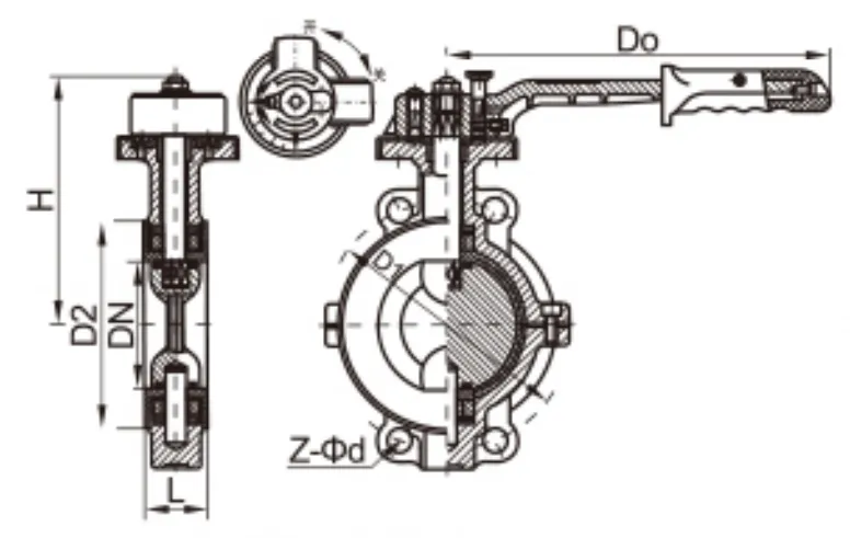 衬氟D71对夹蝶阀